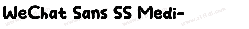 WeChat Sans SS Medi字体转换